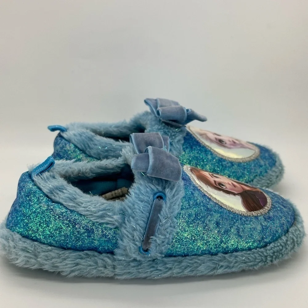 Toddler Disney Frozen 2 Elsa Anna Girls Plush A-Line Slippers